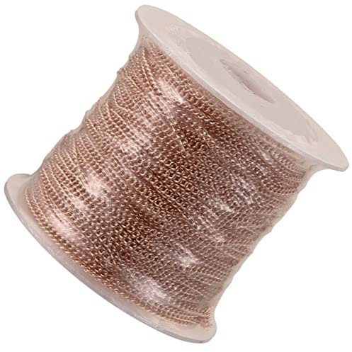 Lurrose 1 Rolle DIY Kupferkette Halskette Verlängerungskette Schmuck Halskette Kette Halsband Kupfer Halskette Kette Ohrringe DIY Kette Silber Anhänger Halskette DIY Schmuck Kette Armband