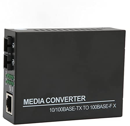 Modem à Fibre Optique, Convertisseur de Média, Boîtier Métallique, Indicateurs LED pour Intérieur et Extérieur (Prise UE)