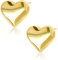 Dupes Earrings 18K Ohrringe Gold Herz Earrings Goldene Ohrringe Damen Hypoallergene Schleifen Ohrringe Leichte Hollow Ohrringe für Damen Mädchen
