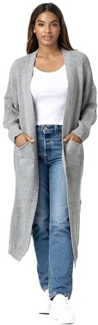 Worldclassca Longstrickjacke Strickjacke Fashion Cardigan Strickmantel Winter Pullover lang