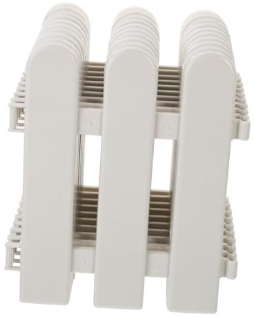 POPETPOP 10stücke Teiliges Dekorativer Gartenzaun Kunststoff Weiß Für Blumenbeete Und Weihnachtsbaum-Dekoration Einfach Zu Montieren Robust Und Wetterbeständig