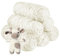 YINVA Chenille Wolle zum Häkeln 600g(6pcs×100g) Chenille Wolle Flauschige Wolle Velvet Weiche Plüschwolle Häkelwolle für Anfänger Dicke Wolle Zum Stricken-Milchweiß