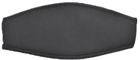 Meiliyizu Neopren-Maskenband-Abdeckung, Neopren-Maskenband-Abdeckung, Schnorchelmaske, Kopfband, Tauch-Haarschutz, Wickeltuch, bequem, Tauchen, Wickelband, ausdauernd, schwarz