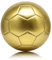 32 Panel Gold Plain Football, Size 5 - Metallic Golden Soccer Ball