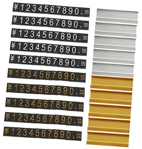 Lurrose Warenbretter 10er-pack Aluminium-etiketten Supermarkt-etiketten Robuste Konstruktion Einfache Installation