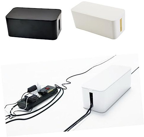 Angoily Kabel Organizer Lagerung Box Große Kapazität Draht Management Bin Für Netzkabel Und