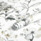 Fiula Peel and Stick Wallpaper Grey and White Floral Self Adhesive Wallpaper 41x300cm Sticky Back Plastic Roll Removable Waterproof Contact Paper for Living Room Bedroom Flower Muster Wallpaper