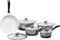 GTYZZH Pots and Pans Set Non Stick, 19 Piece Induction Hob Pan Set, Black Granite Non-Toxic Healthy Kitchen Cookware Set Suitable for All Hobs, PFOA PFOS Free