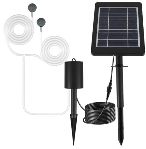 CNANRNANC Biling Teichbelüfter Solarbetrieben, Solar Teichbelüfter mit 3 Modi 3W 6V Sauerstoffpumpe für effizientes Wasser in Aquarien und Gartenteichen