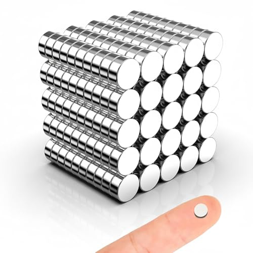 250 Stück Magnete Stark, 5x2mm Mini Magnete | Klein Magnete für 3D Druck, Kühlschrank, Magnettafel, Whiteboard, Pinnwand, Büro
