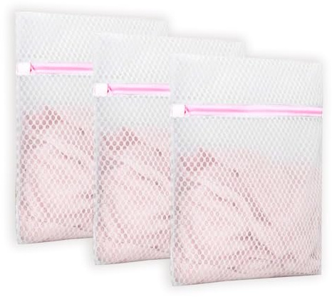 SYEYCW 3 Piezas Bolsa Lavadora, Bolsas de Malla Lavado 30 x 40 cm para Lavadora con Cremallera, Protección para Ropa Delicada, para Ropa Interior, Blusas, Calcetines