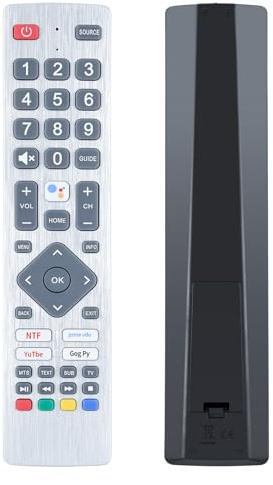 WKOLF SHWRMC0133 Telecomando IR di ricambio compatibile con Sharp Aquos Ultra HD Smart TV 24BI6EA 32BI5EA 40BI5EA 40BL2EA 40BN6EA 43BL5EA 43BN5EA 55BL5EA 65BL3EA (senza controllo vocale)