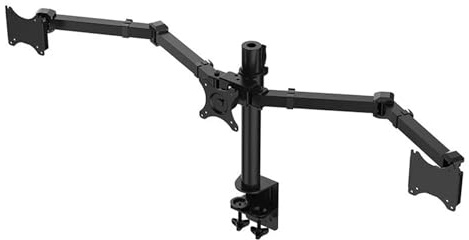 Desktop Clamp Full Motion 10-30 Inch Triple Monitor Stand 360 Degree LED LCD Mounting Arm 10kg per