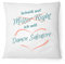 Fashionalarm Kissen Scheiß auf Mister Right Ich will Damon Salvatore - 40x40 cm mit Füllung | Geschenk Idee für Fans zur Vampire D. TV Serie, Farbe:weiß
