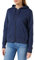 Amazon Essentials Felpa con Cappuccio e Cerniera in Pile Donna, Blu Marino Puntinato, M