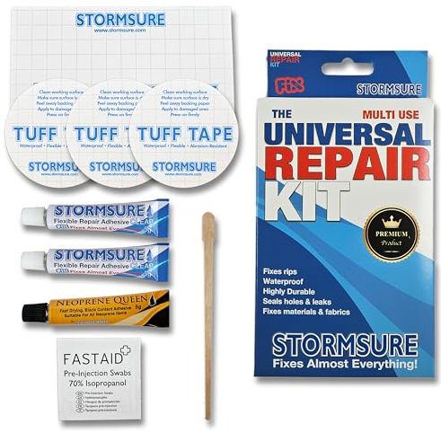 Stormsure Komplettes Reparaturset – unverzichtbar für die Befestigung von Lecks, Rissen und Rissen in fast allem