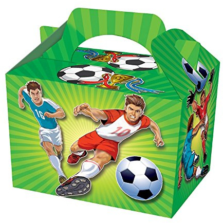 Diamante Crafts 30 x Football Party Lunch Boxes