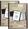 eco-eco Eco042x2 Lot de 2 porte-vues 10 pochettes en plastique Noir Format A4 50% recyclé