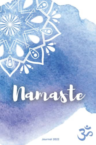 Journal 2022/2023: Bullet Timer, Notizbuch mit Jahres- & Monatsübersichten und viel Platz für eigene Ideen | 120 Seiten | dot grid | inkl. Seitenzahlen | A5: Namaste Yoga Mandala Design
