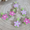 Sindy Bomboniere 78 pz segnaposto Comunione Mollette Legno Fiori Lilla e Rosa (mollette Fiori)