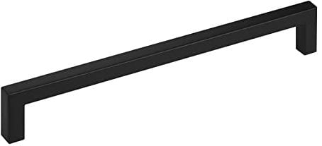 SOTECH 10 Stück Möbelgriffe E8 BA 192 mm Edelstahl SS201 schwarz matt brüniert, Schrankgriffe Kommodengriffe für Küche Bad und mehr