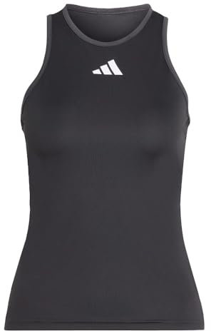 adidas Mujer Club Tennis Tank Top, Black, XXL