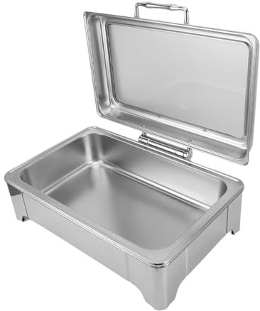 Servidor de Buffet Eléctrico, Sólido Calefacción Eléctrica Estufa de Buffet Espejo de Acero Inoxidable Pulido Visual para Encimeras para Hoteles Restaurantes