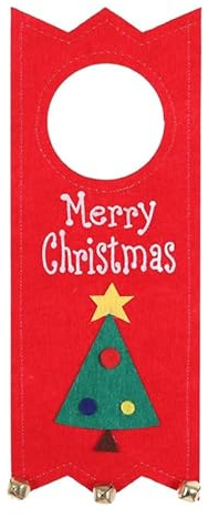 PRETYZOOM Colgante De Pomo De Puerta De Navidad ÁRbol DiseñO Ligero Y Compacto Adorno Colgante NavideñO para Hogar Tiendas Oficinas