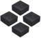 QUARKZMAN 4pcs Almohadillas de Goma Antivibración Duras Cuadradas de 50mm Mats de Aislamiento de Vibraciones de 25mm de Grosor Bloques de Goma Antideslizantes Antirruido