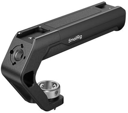 SMALLRIG Lightweight Top Handle with 3/8-16 Locating Pins for ARRI, Tiny Camera Top Grip Only 113g, High-Strength Engineering Plastic Handles with Two Cold Shoe Mounts - 4757