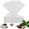 200 Stück Kaffeefilter Papier Größe 2,V60 Filter 02,Coffee Papierfilter,V-Förmiger Kaffeefilter,Kegel Kaffeefilter Coffee Filter Paper,Kaffeefilterpapier Weiß,Kaffee Filtertüten für Kaffeetropfkegel
