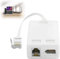 BT Plug to ADSL RJ11 Broadband Internet Microfilter Splitter, BT Socket, Supports Landline Modem Router, ADSL Socket for Broadband Modems for Wifi Plug, Landline, Modem, Router for Sky BT