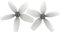ZJNWTVUH 2pairs 4pcs dt2.9x2.5x5 2925 Propeller kompatibel mit Avata FPV Drohne DIY -Zubehör(Light Grey)
