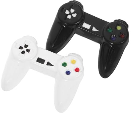FUTUREORYY 2stücke Miniatur Gamepad Für Puppenhaus Realistischer Alloy Controller Detaillierte Miniatur Spielkonsole Für Kreative Szenerien Und Sammlungen