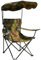 TIENDA EURASIA - Silla Playa o Camping Plegable | Parasol y Porta Vasos Incorporado | Estructura de Metal y Tela Oxford Resistente | Estampado Camuflaje | Bolsa Transporte | 78x48x130 cm (Pack 1 UD)