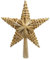 Strohstern Christbaumspitze klassisch - 24 cm - Tannenbaumspitze 3D Weihnachtsstern traditionell - Weihnachtsbaum Deko Spitze Sternspitze Baumspitze Tannenbaum Weihnachtsbaum Christbaum Stern