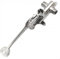 Edilcaputo Rubinetto Miscelatore Progressivo a Pedale Installazione Pavimento, Cromo, Lega di Rame, Chrome, Contemporaneo, A Parete o Pavimento