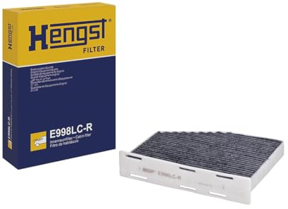 HENGST - Innenraumfilter E998LC-R - Luftfilter für den Innenraum mit Aktivkohle - Filtert Staub, Pollen & Gerüche für Allergiker - Für saubere Frischluft im KFZ - Automotive Zubehör