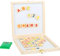 small foot Tafelbox aus Holz mit Magnetbuchstaben und-Zahlen, 2-in-1 Magnet-und Kreidetafel, ab 6 Jahren, 11085