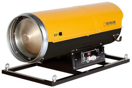 Chauffage Air pulsé Sovelor HP65S avec brûleur au fuel suspendu combustion directe 800W 230V/50Hz