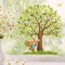 Wandtattoo Loft Fensterbilder Frühling Hase, Karotten und Baum Motiv – A4 Bogen, Wiederverwendbar – Frühlingsdeko Fenster, Frühlingsbild Fenster, Fensterdeko Frühling, Fensterfolie Frühling