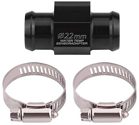 Adaptador de temperatura del agua para motocicleta, adaptador de manómetro de manguera de tubo de junta de temperatura de temperatura del agua Adaptador de sensor de temperatura de refrigerante(22mm)