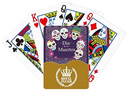l The Day Of The Dead Illustration Royal Flush Poker Kartenspiel