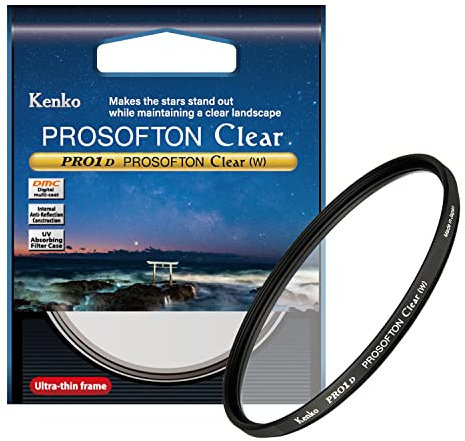 Kenko Filter mit weichem Effekt PRO1D Prosofton Clear 82mm, Zum Fotografieren von Sternen, 517734