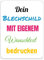 PR Print Royal Blechschild selbst gestalten - Metall-Poster mit Text bedrucken - verschiedene Hintergründe, Schild A3, Hochformat I Personalisiertes Geschenk