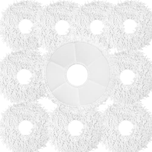 Sweet D 10 Stück Mikrofasertücher Ersatz-Set Kompatibel mit Ecovacs DEEBOT X1 OMNI Reinigungstüch für DEEBOT X1 TURBO