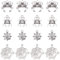 SUNNYCLUE 1 Box 80 Stück 4 Stil Spinnen-Charms Im Tibetischen Stil Halloween-Spinnen-Charms Für Die Schmuckherstellung Legierung Spinnennetz-Charms Ohrringe Halskette Armbänder Zubehör Halloween-Dekor