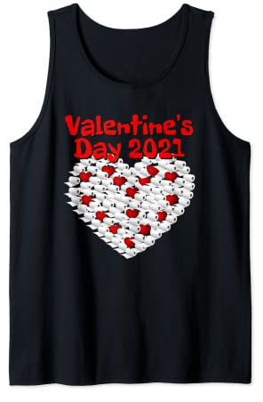 Valentinstag 2021 Toilettenpapier Herz lustiges Valentinstagsgeschenk Tank Top