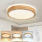 Baerolc LED Lámpara de Techo, 40CM Plafon LED Techo de madera regulables de con control remoto 32W 3000K-6000K Ronda de luz de techo Lámpara redonda para dormitorio/oficina/cocina/guardería/pasillo
