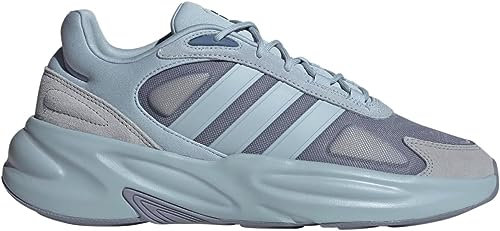 adidas Homme Ozelle Cloudfoam Shoes Chaussures, Silver Violet/Wonder Blue/Crew Blue, 40 2/3 EU